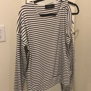 Casual mink pink cold shoulder